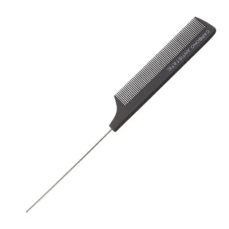 Peine Carbono Antiestático Cola Metal Max Point