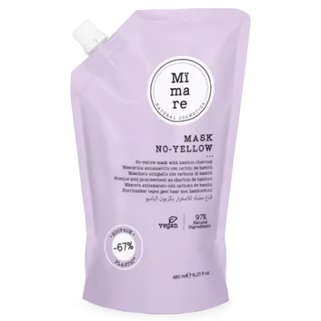 Mimare mascarilla No-Yellow 480ml para cabellos rubios
