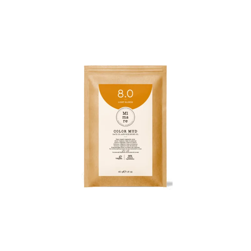 Mimare Color Mud Coloración 8.0 Light Blonde 40 g | Mimare