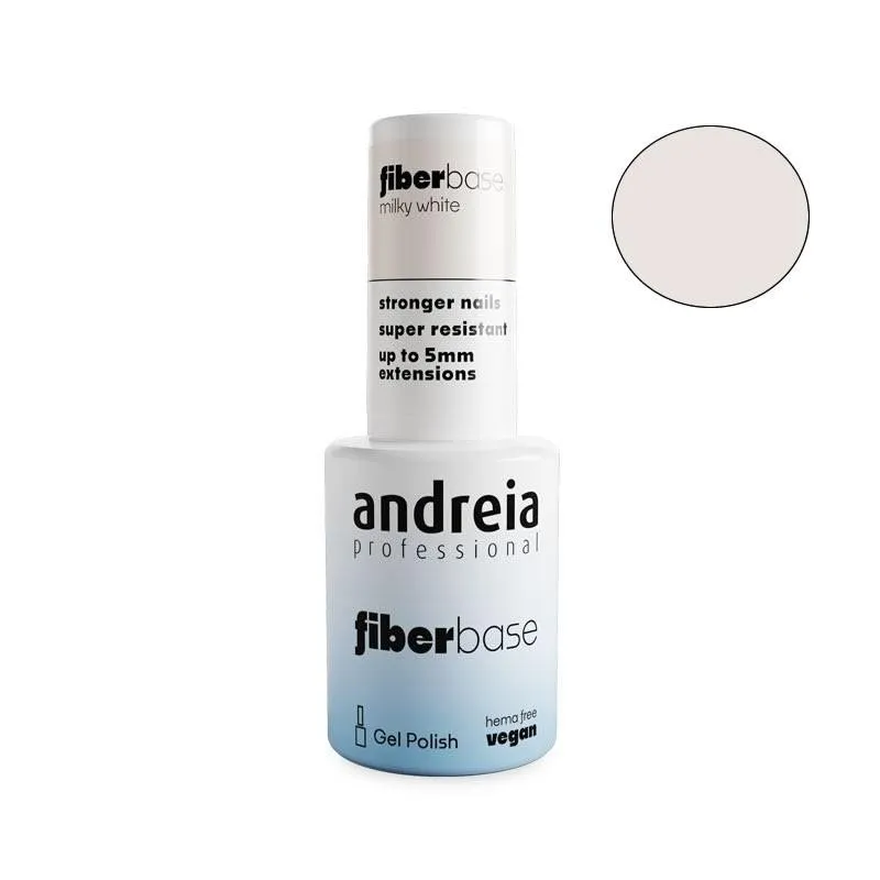 Andreia Fiberbase Gel Polish Milky White 10,5 ml | Carpel