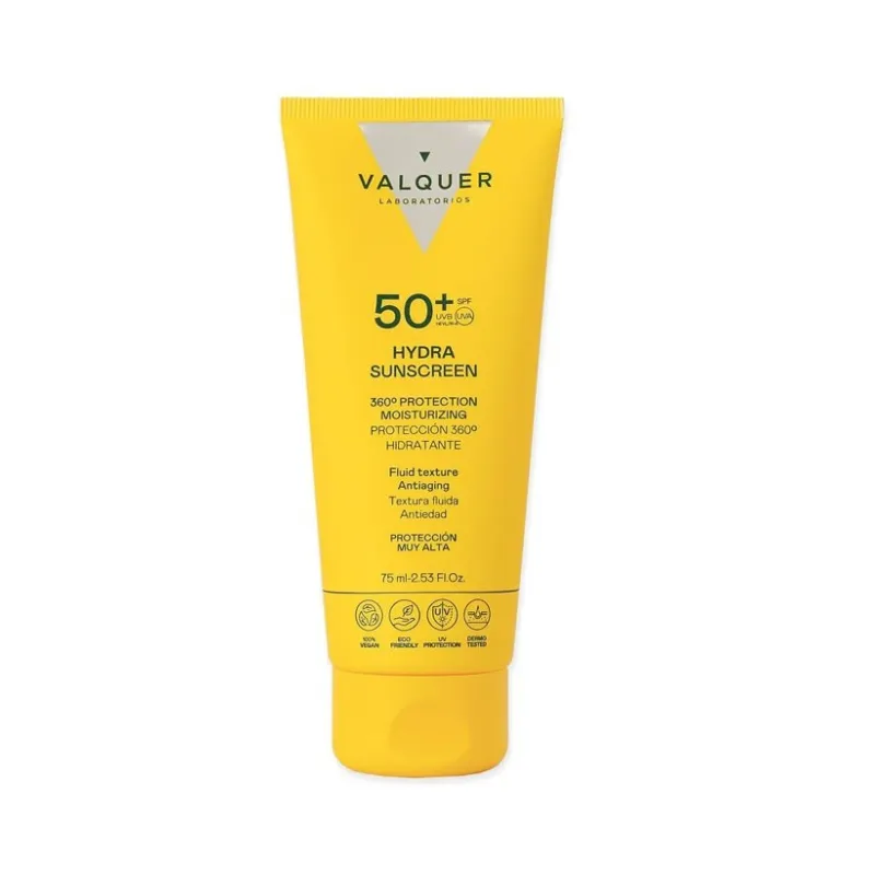 Valquer Hydra Sunscreen SPF 50+ Crema Solar Facial Hidratante 75 ml | Valquer Profesional