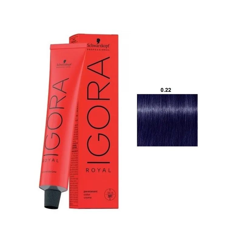 Schwarzkopf IGORA ROYAL Coloración Permanente 0.22 60ML | Schwarzkopf Professional