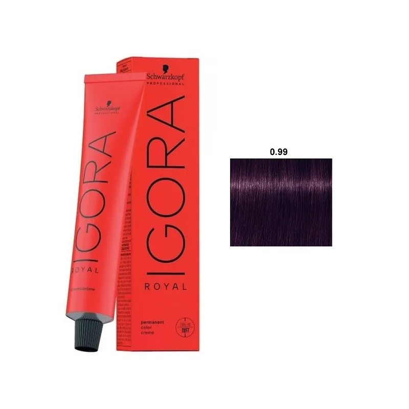 Schwarzkopf IGORA ROYAL Coloración Permanente 0.99 60ml | Schwarzkopf Professional