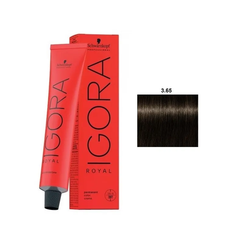 Schwarzkopf IGORA ROYAL Coloración Permanente 3.65 60ml | Schwarzkopf Professional