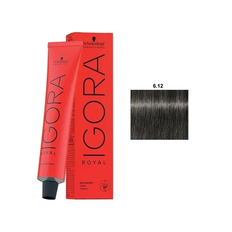 Schwarzkopf Igora Royal Coloración 6.12 60ML | Schwarzkopf Professional