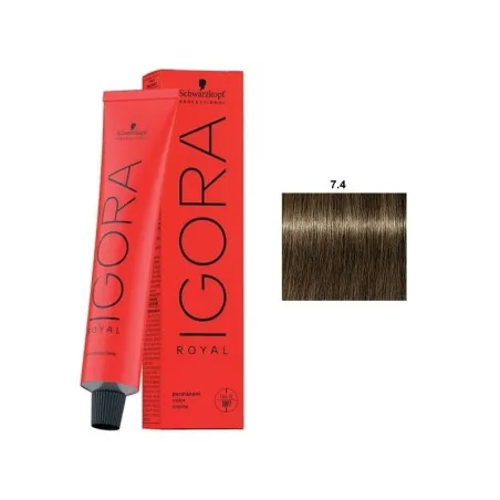 Schwarzkopf IGORA ROYAL 7.4 castaño claro dorado