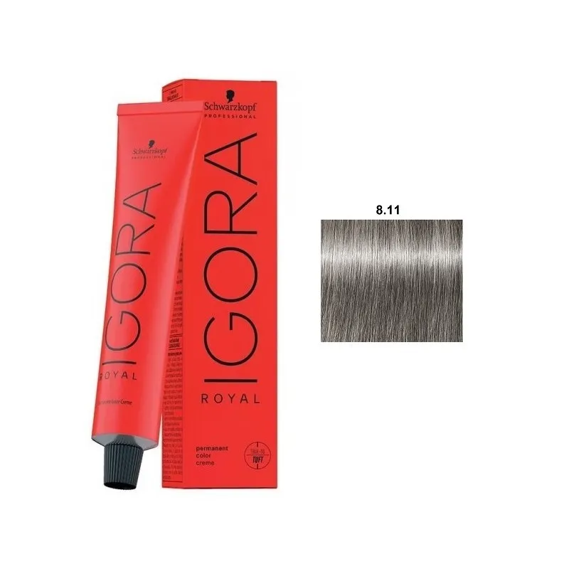 Schwarzkopf IGORA ROYAL Coloración Permanente 8.11 60ml | Schwarzkopf Professional