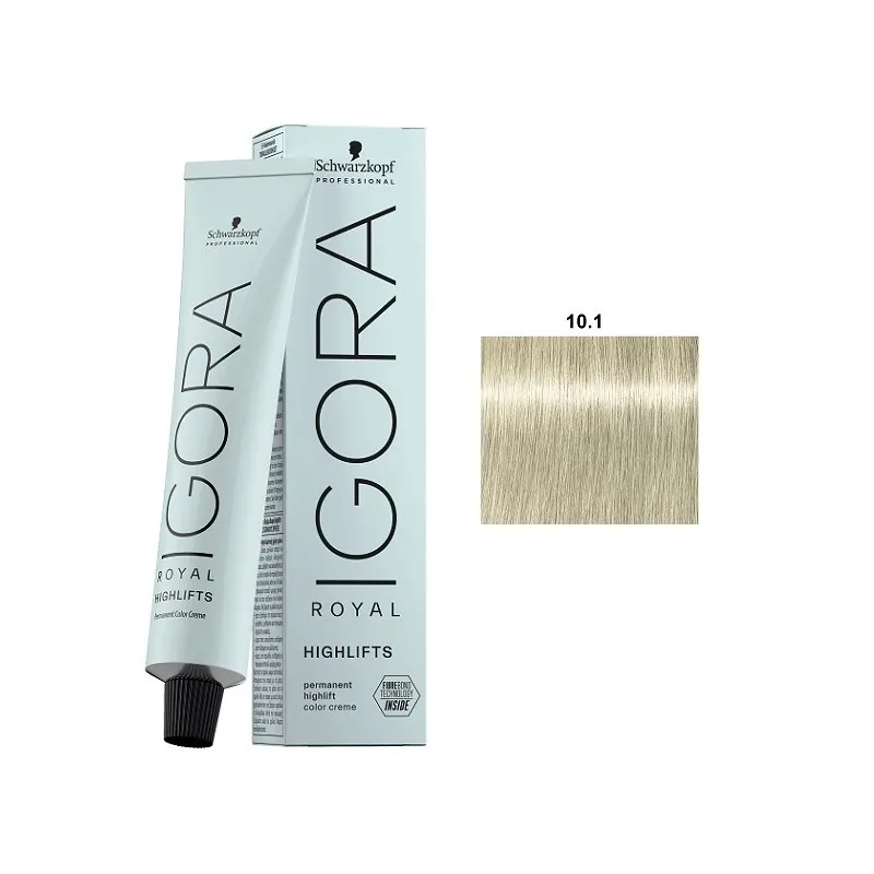 Schwarzkopf IGORA ROYAL Coloración Permanente 10.1 Rubios Muy Claros Ceniza 60ml | Schwarzkopf Professional