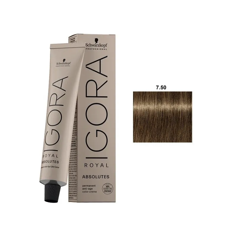 Schwarzkopf IGORA ROYAL ABSOLUTES Coloración 7.50 | ROYAL ABSOLUTES