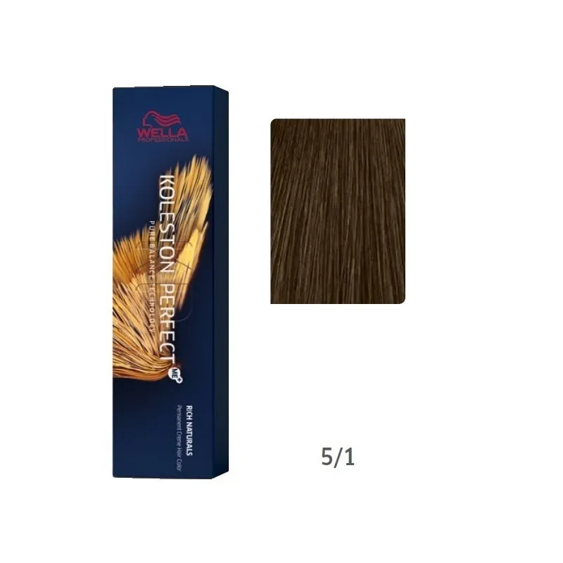 Wella Professionals Koleston Perfect Coloración 5.1 Castaño Claro Ceniza | Wella Professionals