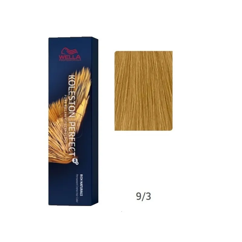 Wella Professionals Koleston Perfect Coloración 9.3 Rubio Muy Claro Dorado | Wella Professionals