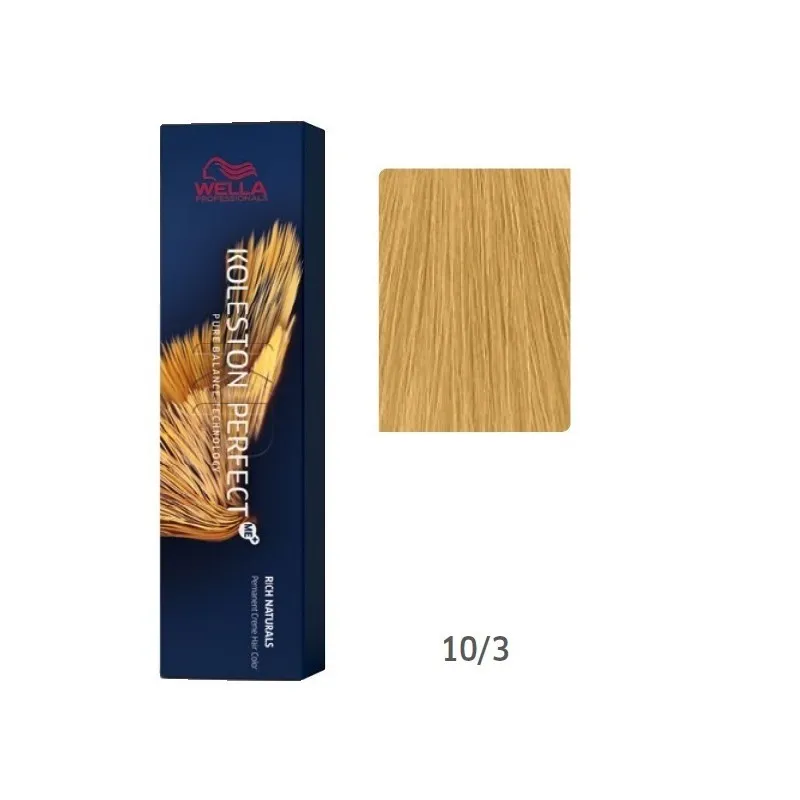 WELLA KOLESTON Coloración Rubio Superclaro Dorado Nº10.3 | Wella Professionals