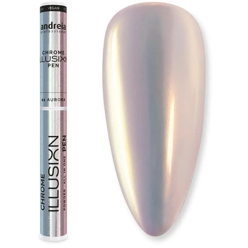Andreia Chrome Illusion Polvo Brillo 01 Aurora | Carpel