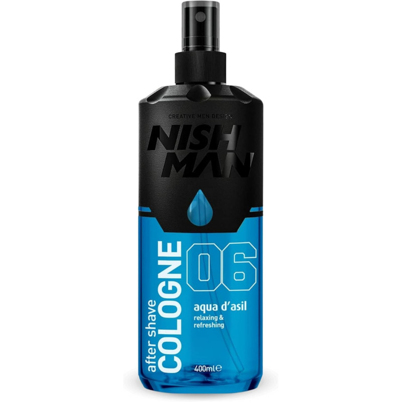 COLOGNE AFTER SHAVE 06 aqua d'asil 400ml NISHMAN | NishMan