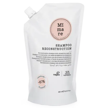 Champú Reconstruction 480ml Mimare para cabello dañado