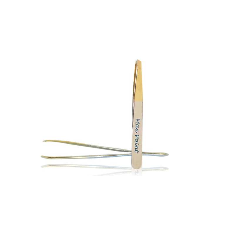 PINZA DEPILAR ANCHA SOLINGEN PUNTA ORO SESGADA*** | DISNA