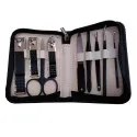 Estuche MANICURA 9 Piezas NEGRO | Carpel