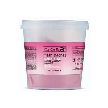 Black Flash Meches Polvo Decolorante Magenta Red 250g Black Professional Line