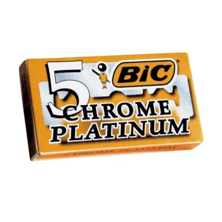 Bic Cuchillas Chrome Platinum - Cajita 5 Cuchillas