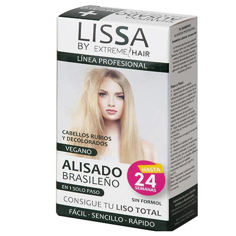 EXTREME HAIR LISSA Alisado Brasileño Cabellos Rubios y Decolorados | EXTREME HAIR