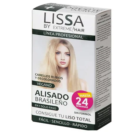 extreme hair lissa alisado brasileño para rubios