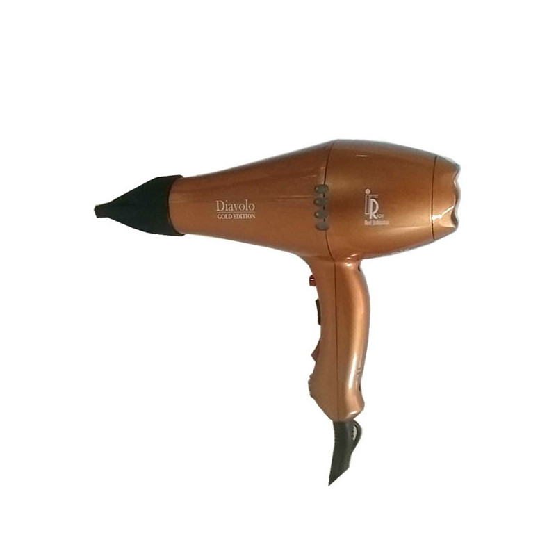 SECADOR + DIFUSOR DIAVOLO DORADO bakelita ionic 2200-2400W | Irene Rios