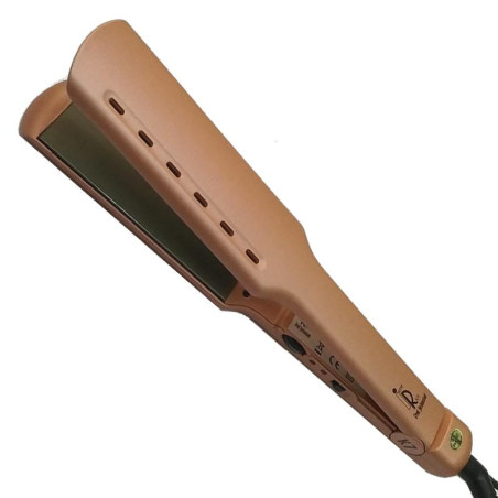 PLANCHA K7 ROSA/CLARO ANCHA Premium - teflon-titanio 232º apt.trat.queratina