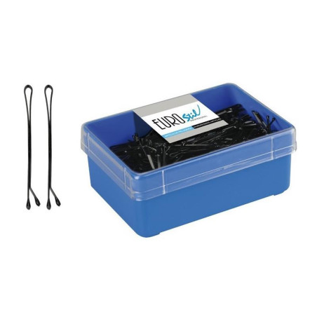 HORQUILLA CLIP 300 UNID. BOLA NEGRO 50mm EUROSTIL