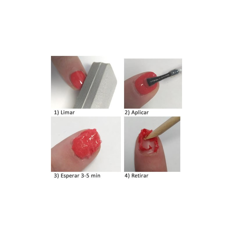 REMOVER GEL LACK 15ml -Pincel en 5 minutos | False