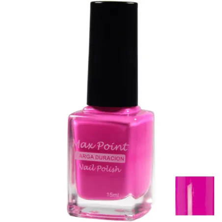 Max Point Esmalte NºRO4 15ml - Color duradero y brillante
