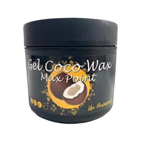 Max Point Gel Coco Wax 500 ML para fijación fuerte