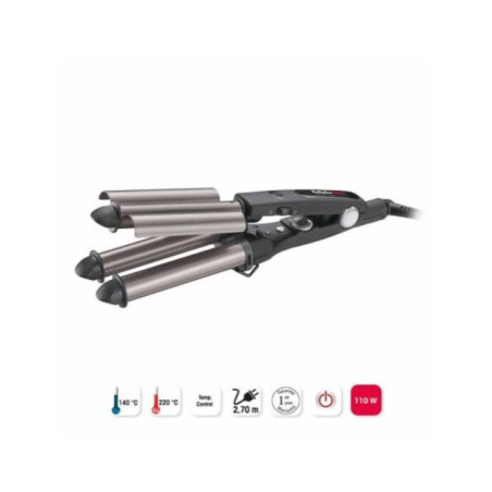 PLANCHA RIZO ABIERTO (22-19-22mm)  TITANIUM BABYLISS