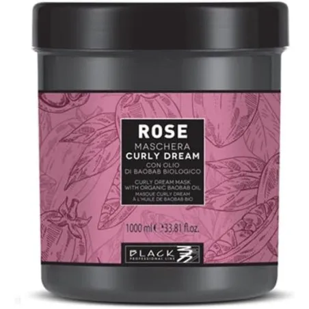 Black Curly Dream Mascarilla Rose 1000ml Black Line hidratante