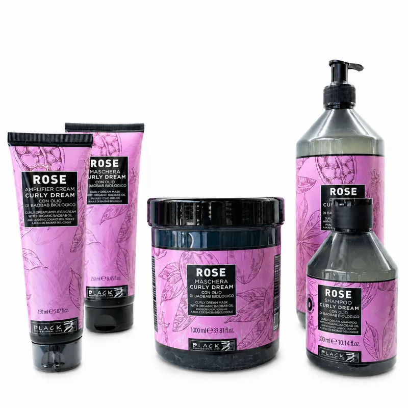 Black Curly Dream Mascarilla Rose 1000ml | Black Line