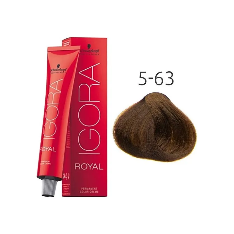 Schwarzkopf Igora Royal Coloración Permanente 5.63 Castaño Claro Caoba 60ML | Schwarzkopf Professional