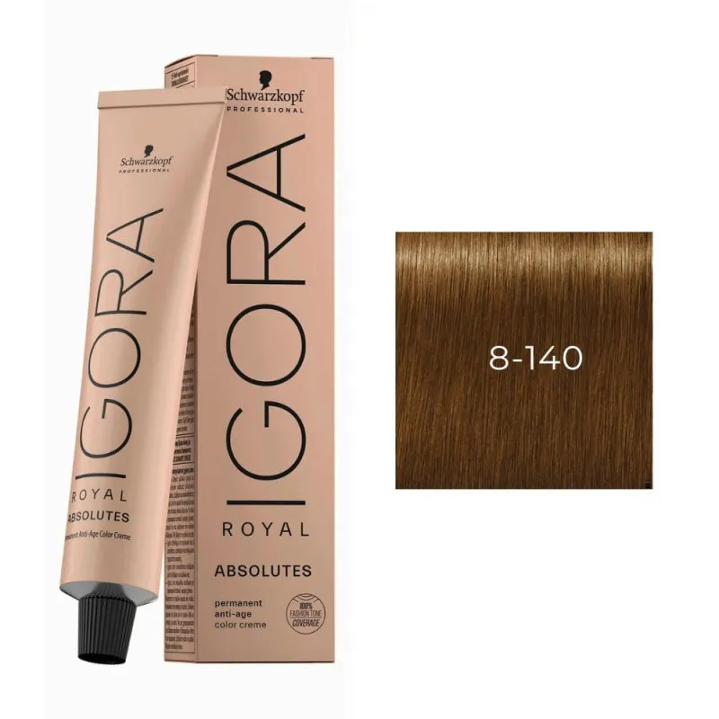 Schwarzkopf IGORA ROYAL Coloración Permanente 8-140 | ROYAL ABSOLUTES