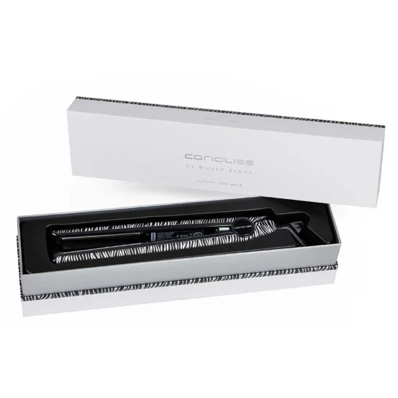 CORIOLISS PLANCHA DE PELO DIGITAL C1 SILVER ZEBRA SOFT TOUCH | CORIOLISS