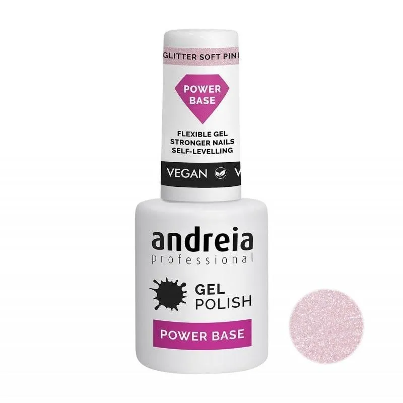 Andreia Professional Gel Polish Glitter Soft Pink 10,5ml | Carpel