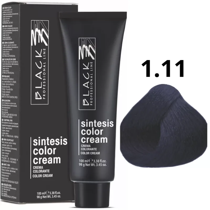 Black Professional Line Sintesis Crema Colorante 1.11 100ml | Black Professional Line