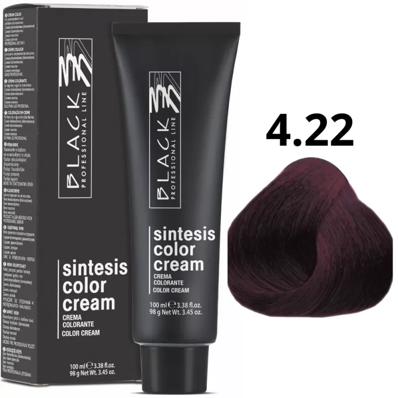 Black Professional Line Sintesis Crema Colorante 4.22 100ml | Black Professional Line