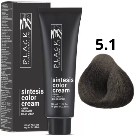 Black Professional Line crema colorante 5.1 con cobertura ideal