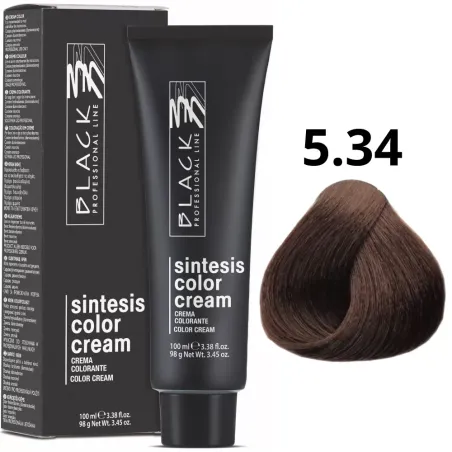 Crema colorante 5.34 Black Professional Line color duradero