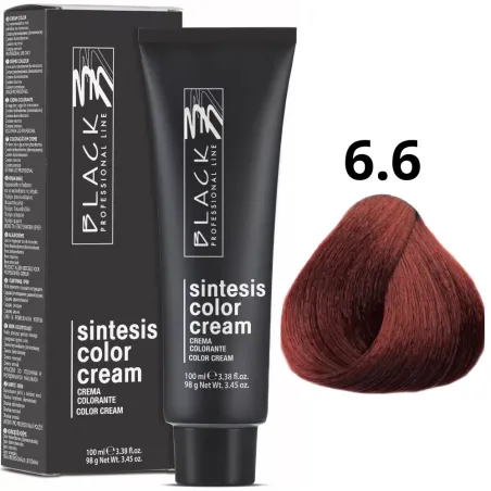 Crema colorante 6.6 Black Professional Line color intenso