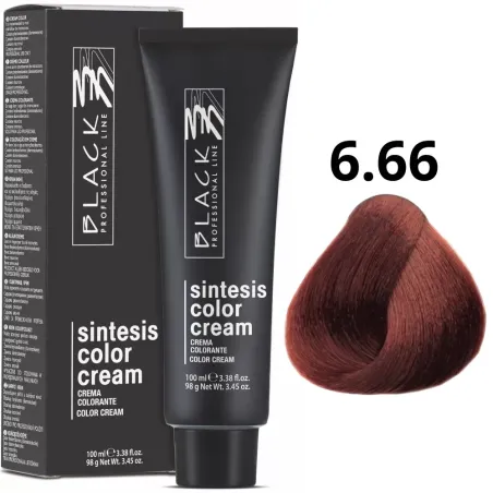 Black Professional Line Sintesis 6.66 crema colorante 100ml brillante