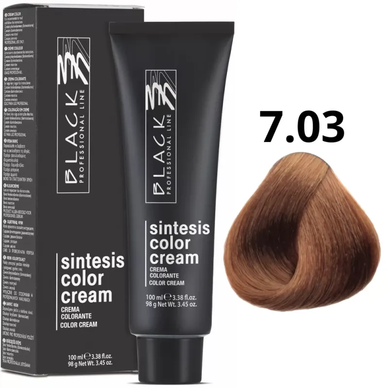 Black Professional Line Sintesis Color Cream 7.03 100ml | Black Professional Line