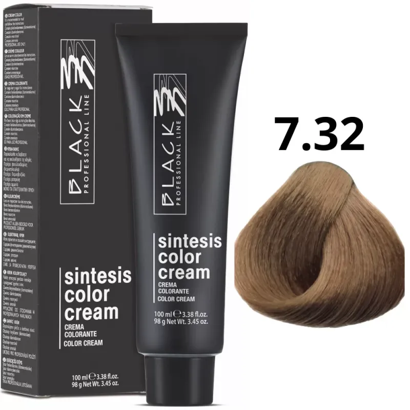 Black Professional Line Sintesis Crema Colorante 7.32 100ml | Black Professional Line