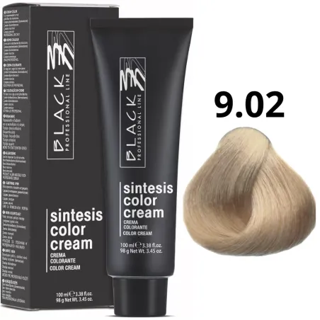 Crema colorante 9.02 Black Professional Line | Color intenso y brillante