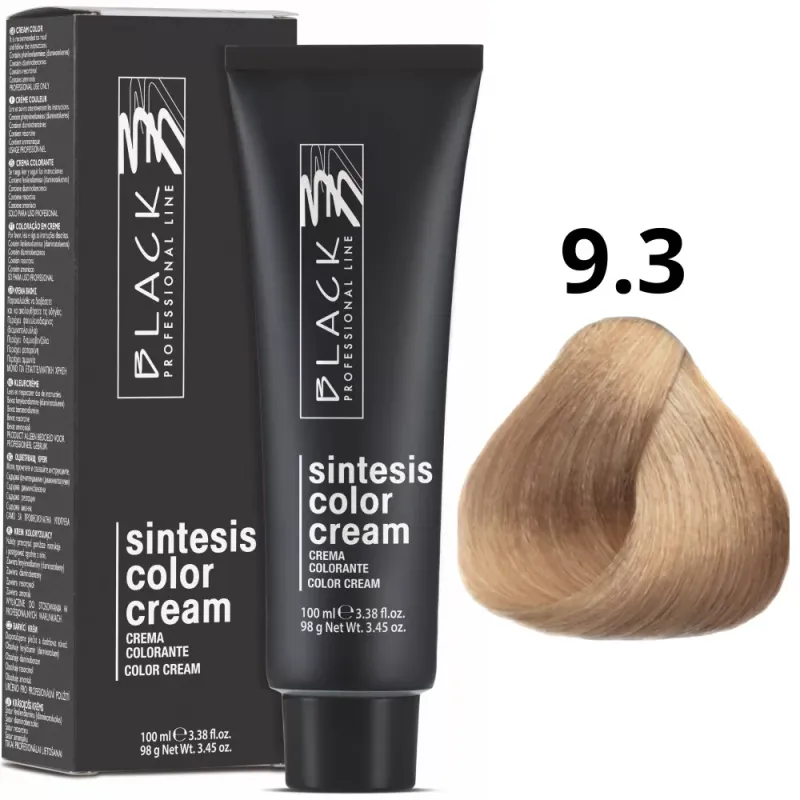Black Professional Line Sintesis Crema Colorante 9.3 Rubio Dorado 100ml | Black Professional Line