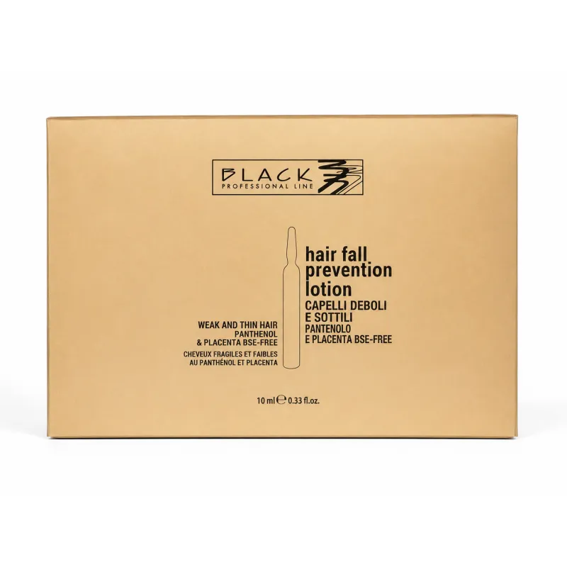 Black Professional Line Ampollas Hair Fall Prevention Placenta Panthenol | Black Line