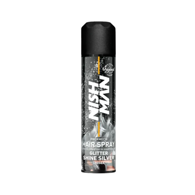 LACA color GLITTER PLATA 150ML NishMan | NishMan